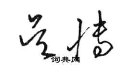 駱恆光吳博草書個性簽名怎么寫