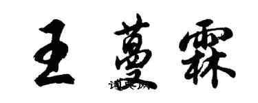 胡問遂王蔓霖行書個性簽名怎么寫