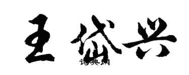 胡問遂王岱興行書個性簽名怎么寫