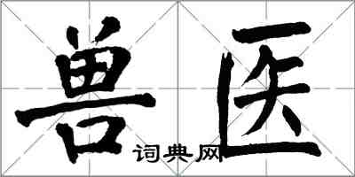 翁闓運獸醫楷書怎么寫