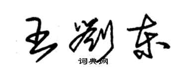 朱錫榮王劉東草書個性簽名怎么寫