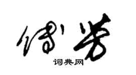 朱錫榮傅芳草書個性簽名怎么寫