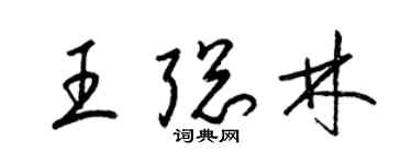 梁錦英王聰林草書個性簽名怎么寫