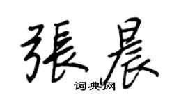 王正良張晨行書個性簽名怎么寫