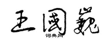 曾慶福王國巍草書個性簽名怎么寫