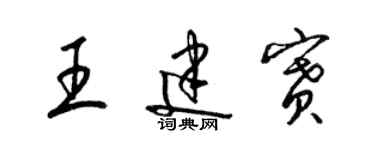 梁錦英王建賽草書個性簽名怎么寫