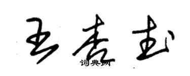 朱錫榮王杏武草書個性簽名怎么寫