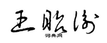 曾慶福王昭衡草書個性簽名怎么寫