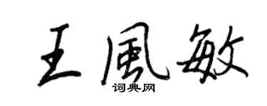 王正良王風敏行書個性簽名怎么寫