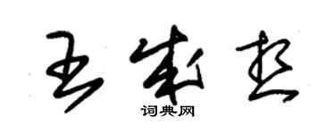 朱錫榮王成想草書個性簽名怎么寫