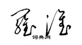 梁錦英羅淮草書個性簽名怎么寫