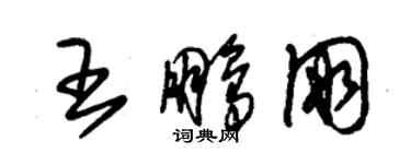 朱錫榮王鵬朋草書個性簽名怎么寫