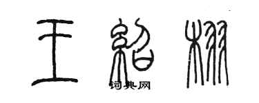 陳墨王紹栩篆書個性簽名怎么寫