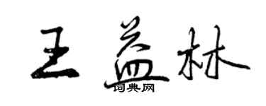 曾慶福王益林行書個性簽名怎么寫