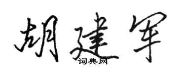 駱恆光胡建軍行書個性簽名怎么寫