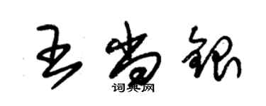 朱錫榮王尚銀草書個性簽名怎么寫