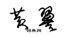 朱錫榮黃翼草書個性簽名怎么寫