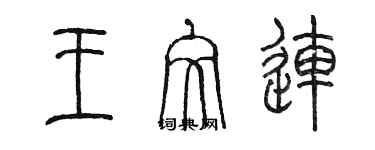 陳墨王文連篆書個性簽名怎么寫