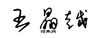 朱錫榮王晶越草書個性簽名怎么寫