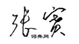 駱恆光張賽草書個性簽名怎么寫