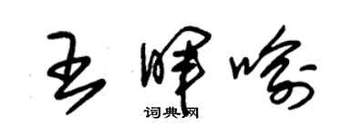 朱錫榮王暉喻草書個性簽名怎么寫