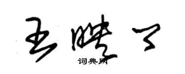 朱錫榮王映卿草書個性簽名怎么寫