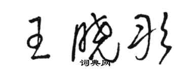 駱恆光王曉彤草書個性簽名怎么寫