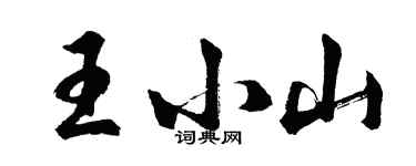 胡問遂王小山行書個性簽名怎么寫