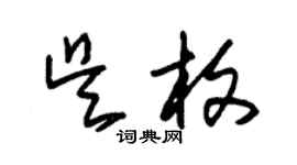 朱錫榮吳枚草書個性簽名怎么寫