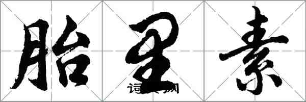 胡問遂胎里素行書怎么寫