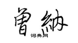 王正良曾納行書個性簽名怎么寫