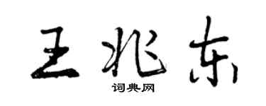 曾慶福王兆東行書個性簽名怎么寫