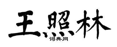 翁闓運王照林楷書個性簽名怎么寫