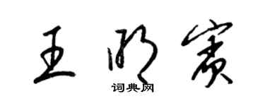 梁錦英王明賓草書個性簽名怎么寫