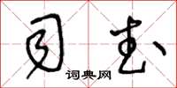 王冬齡司武草書怎么寫