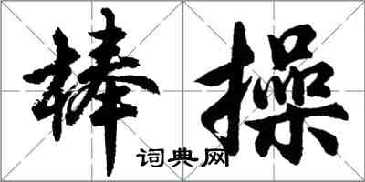 胡問遂棒操行書怎么寫