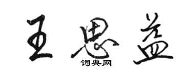 駱恆光王思益行書個性簽名怎么寫