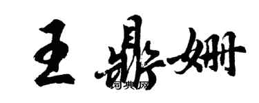 胡問遂王鼎姍行書個性簽名怎么寫