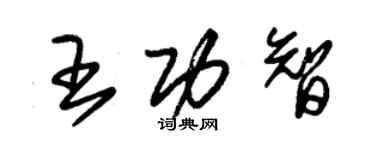 朱錫榮王功智草書個性簽名怎么寫