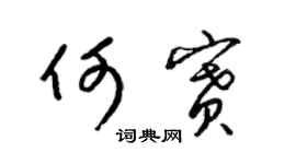 梁錦英何賽草書個性簽名怎么寫