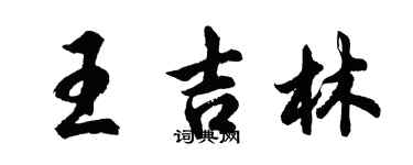 胡問遂王吉林行書個性簽名怎么寫