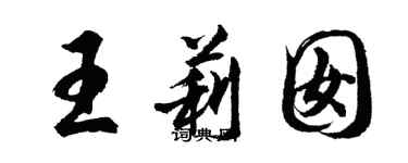 胡問遂王莉囡行書個性簽名怎么寫