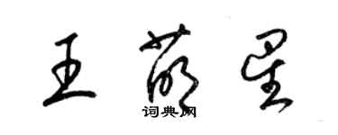 梁錦英王萌星草書個性簽名怎么寫