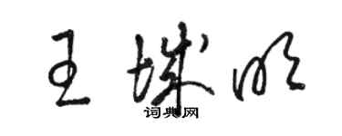 駱恆光王城明草書個性簽名怎么寫