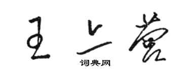 駱恆光王亦營草書個性簽名怎么寫