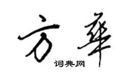 王正良方華行書個性簽名怎么寫