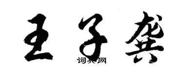 胡問遂王子龔行書個性簽名怎么寫