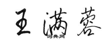 駱恆光王滿蓉行書個性簽名怎么寫