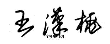 朱錫榮王漢桃草書個性簽名怎么寫