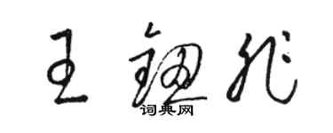 駱恆光王鈕非草書個性簽名怎么寫